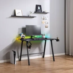 Gaming Dorm Desk With LED Lights And Headphone Holder - Room Essentials™ 33 Gaming Dorm Desk With LED Lights And Headphone Holder - Room Essentials™ -Room Essentials GUEST bd44df7f 868d 4ba9 8418 89c759d1abee