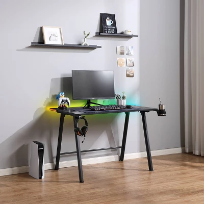 Gaming Dorm Desk With LED Lights And Headphone Holder - Room Essentials™ 16 Gaming Dorm Desk With LED Lights And Headphone Holder - Room Essentials™ - Image 14