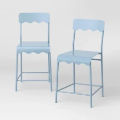Set Of 2 24" Wavy Metal Counter Height Barstool - Room Essentials™ -Room Essentials GUEST be2ac58f 49a5 440c 975f d6363b312100