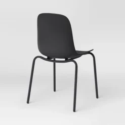 4pk Dorm Dining Chairs Black - Room Essentials™: Metal Frame, Armless, Powder-Coated Finish -Room Essentials GUEST bf2ee440 3151 4411 b2c6 eaf9f39bcad0