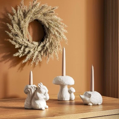 Ceramic Mushroom Taper Candle Holder - Room Essentials™ 3 Ceramic Mushroom Taper Candle Holder - Room Essentials™