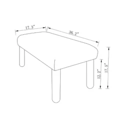 Upholstered Bench Rust Boucle - Room Essentials™ -Room Essentials GUEST c2d31e62 c053 4645 9e96 504186aa77a2