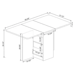 Drop Leaf Dining Table With Storage Shelves White - Room Essentials™ -Room Essentials GUEST c5205c46 2da9 446d 918c ac6411baaf54