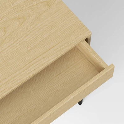 Wood And Metal Dorm Writing Desk With Storage Drawer - Room Essentials™ 6 Wood And Metal Dorm Writing Desk With Storage Drawer - Room Essentials™ - Image 4