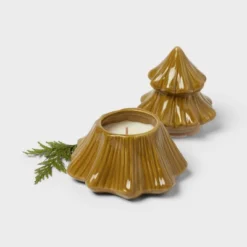 Pine Tree Figural Ceramic Autumn Leaf Pile Jar Candle - Room Essentials™ -Room Essentials GUEST ccfa1700 1c77 44d6 9e17 eeaa2d273438