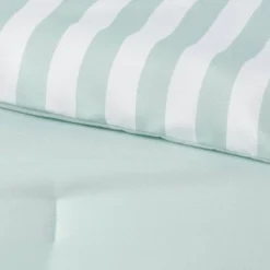 Microfiber Reversible Stripe Comforter Mint Green - Room Essentials™ 11 Microfiber Reversible Stripe Comforter Mint Green - Room Essentials™ -Room Essentials GUEST cd0d7882 a6d0 4dab b03e e055b1a83418