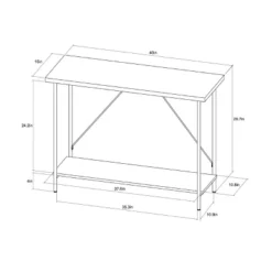 Wood And Metal Console Table Natural - Room Essentials™ -Room Essentials GUEST cf4abc5e a660 417f 808d 6fd92069618a