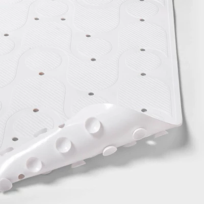 15"x27" Rounded Bath Mat White - Room Essentials™ 5 15"x27" Rounded Bath Mat White - Room Essentials™ - Image 3