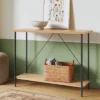 Wood And Metal Console Table Natural - Room Essentials™ -Room Essentials GUEST d3a1bb36 4eb0 4ab3 a19e a5511630bd9d
