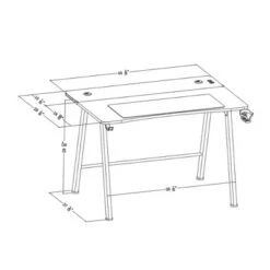 Gaming Dorm Desk With LED Lights And Headphone Holder - Room Essentials™ 34 Gaming Dorm Desk With LED Lights And Headphone Holder - Room Essentials™ -Room Essentials GUEST d7dc3ff0 237b 40d2 940c 7e3aafa849bc