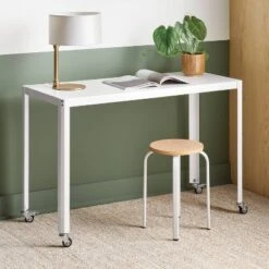 45" Metal Rolling Computer Desk - Room Essentials™