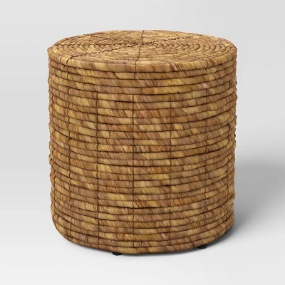 Woven Storage Ottoman Natural- Room Essentials™ 3 Woven Storage Ottoman Natural- Room Essentials™