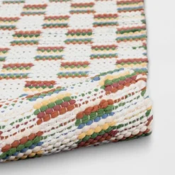 4'x5'6" Checkered Chindi Handwoven Area Rug - Room Essentials™ 7 4'x5'6" Checkered Chindi Handwoven Area Rug - Room Essentials™ -Room Essentials GUEST dca06988 28e2 475f 8666 5cdf60d5d406