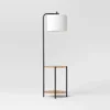 Floor Lamp With Table Natural Wood - Room Essentials™: ETL Listed, Linen Shade, Metal Body, 60" Height 2 Floor Lamp With Table Natural Wood - Room Essentials™: ETL Listed, Linen Shade, Metal Body, 60" Height -Room Essentials GUEST e05d7a41 7f13 4f9d b701 93b50dbb40c0