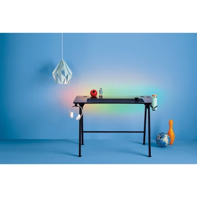 Gaming Dorm Desk With LED Lights And Headphone Holder - Room Essentials™ 9 Gaming Dorm Desk With LED Lights And Headphone Holder - Room Essentials™ - Image 7