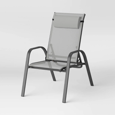 5pc Adjustable Back Patio Chat Set - Gray - Room Essentials™ 5 5pc Adjustable Back Patio Chat Set - Gray - Room Essentials™ - Image 3